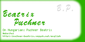 beatrix puchner business card